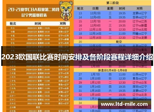 2023欧国联比赛时间安排及各阶段赛程详细介绍 2023欧国联比赛时间安排及各阶段赛程详细介绍
